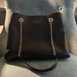 Kate Spade Black Leather Chain Shoulder Bag